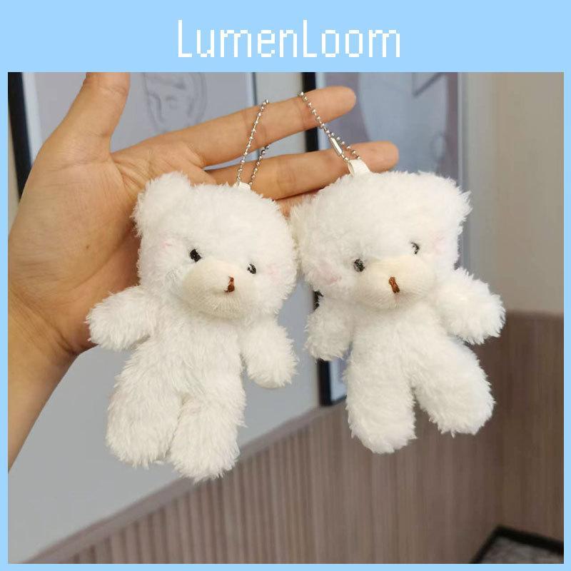 Adorable Blush Bear Plush Keychain Mini Stuffed Animal Gift Bag Charm Toy
