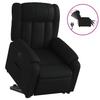 Vidaxl Reclining Chair with Electric Stand-up Function, Black, Eco-leather