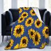 Sunflower Cute Floral Fleece Flannel Blanket Lightweight Comfortable Soft Warm Blanket for Bed Couch Sofa Blanket King Full Size