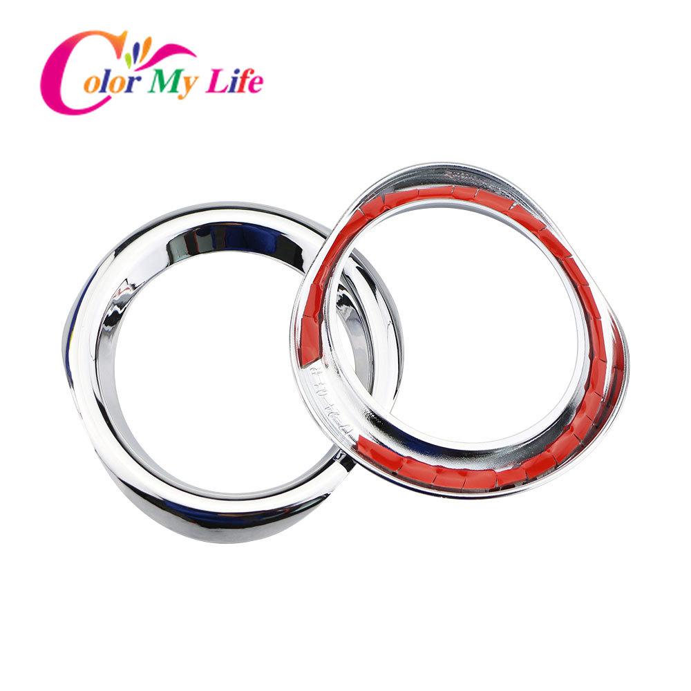 Color My Life für Toyota CHR C-HR 2017 – 2 Teile/satz Hochwertiges ABS Chrom Auto Nebelscheinwerfer Lampenabdeckung Trim