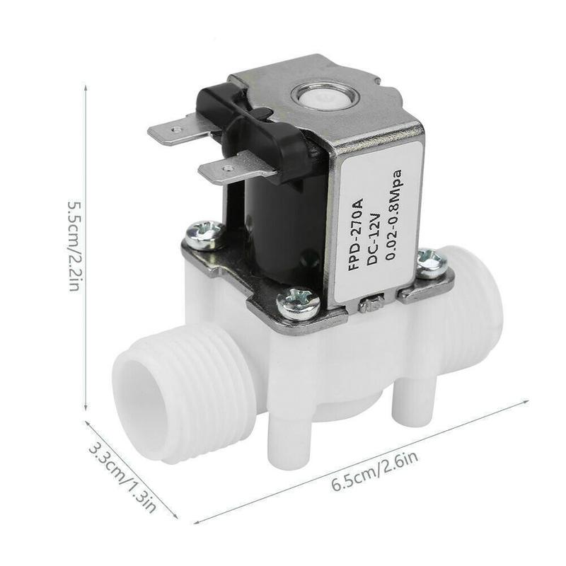 DC 12 Volt 12 Normally Closed Electric Solenoid Valve with Magnetic Controller Switch for Precise Liquid and Gas Control