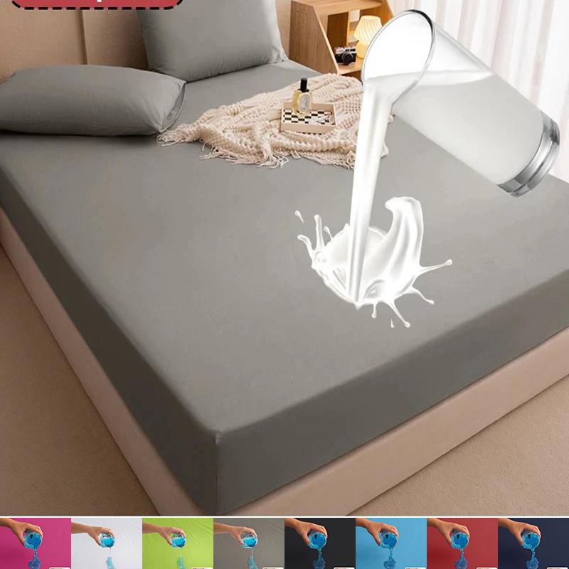 Coprimaterasso Impermeabile - Copertura Elastica Premium - Silenzioso, Morbido, Rinfrescante e Traspirante, Tasche Profonde - Durevole, Lavabile in Lavatrice e Senza Pieghe