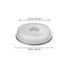 Stainless Steel Food Dome Cover with Ergonomic Handle for Cooking Grilling Serving Keeping Heat Oil Splash Prevention Household
