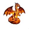 Drachenverzierte Kürbis-Halloween-Figur mit Fantasy-Drachen für Schreibtisch, Kaminsims, Bücherregal