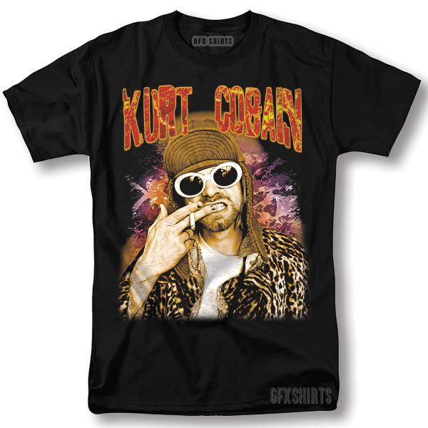 26 Nirvana Shirt Kurt Cobain Rock Concert Tour Vntg Graphic Design T-Shirt Unisex T-Shirt L