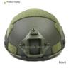 Casco Tattico FAST in Fibra di Vetro, Leggero 1.5kg, Imbracatura Interna Wendy, Guide Laterali Aggiornate, Regolabile 57-61cm per Softair CS Caccia