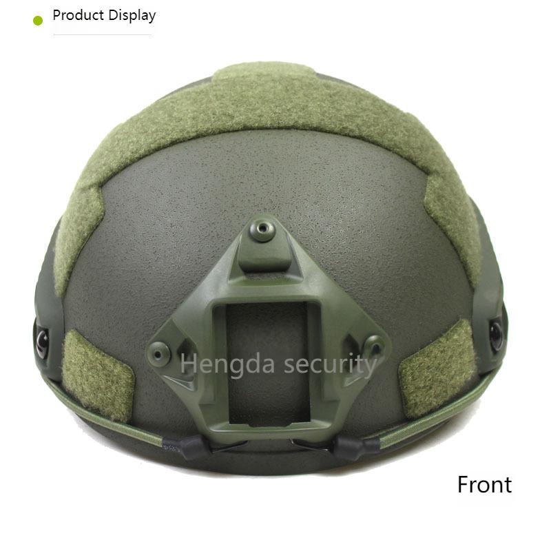 Casco Tattico FAST in Fibra di Vetro, Leggero 1.5kg, Imbracatura Interna Wendy, Guide Laterali Aggiornate, Regolabile 57-61cm per Softair CS Caccia
