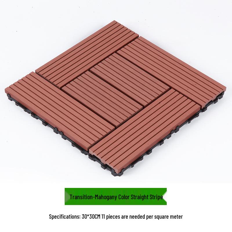 Waterproof WPC Balcony & Garden Flooring - Easy Snap-On, Anti-Corrosion, Ideal for Outdoors & Indoors.