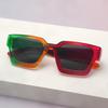 New simple thick frame square glasses trendy personalized sunglasses concave photo sunglasses women