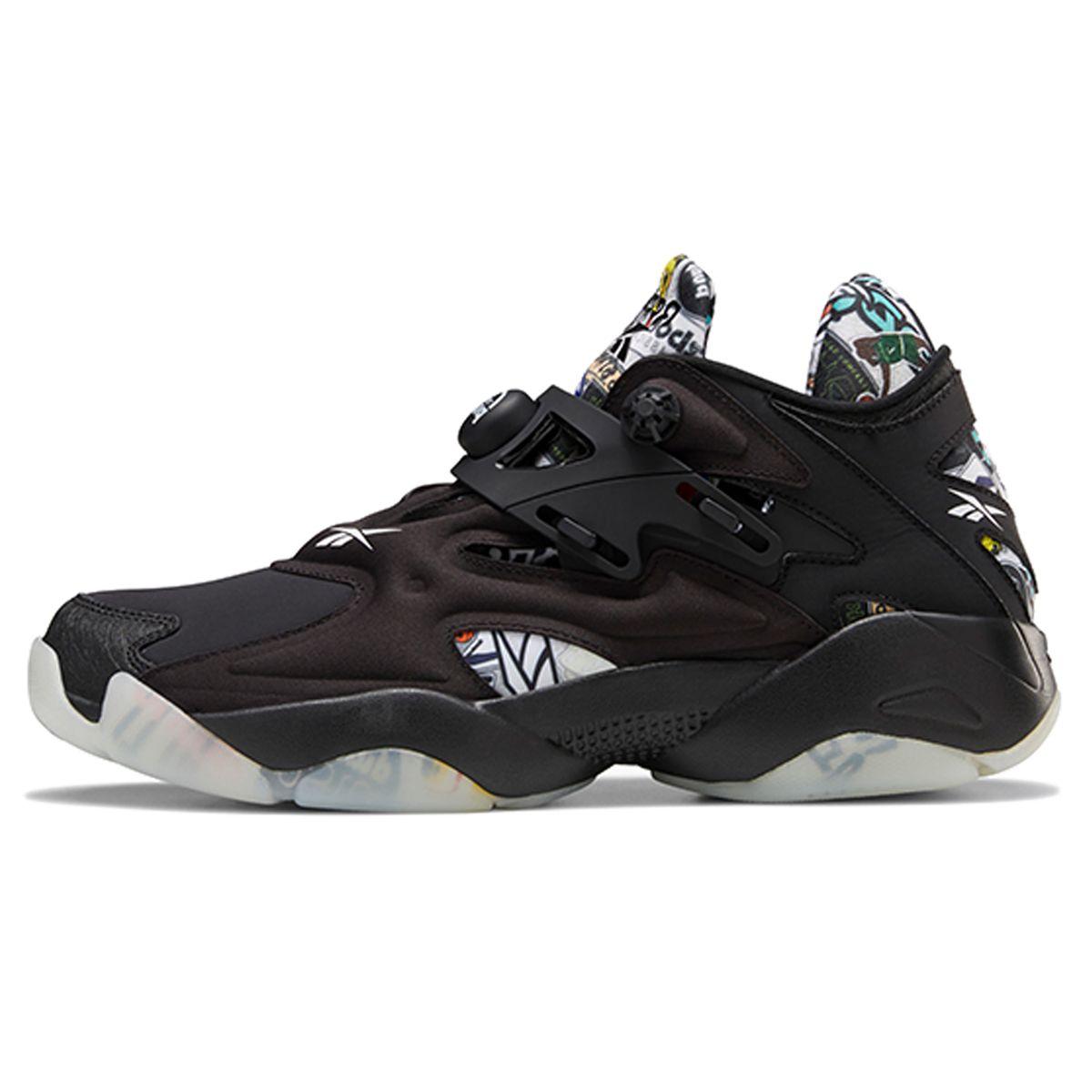 

Reebok Pump Court Sticker City - черные кроссовки унисекс FW7827