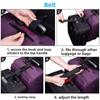 2SET Secure Fastening Anti-theft Strap Anti-Lost Travel Bag Belt Suitcase Belt  Baggage Organization