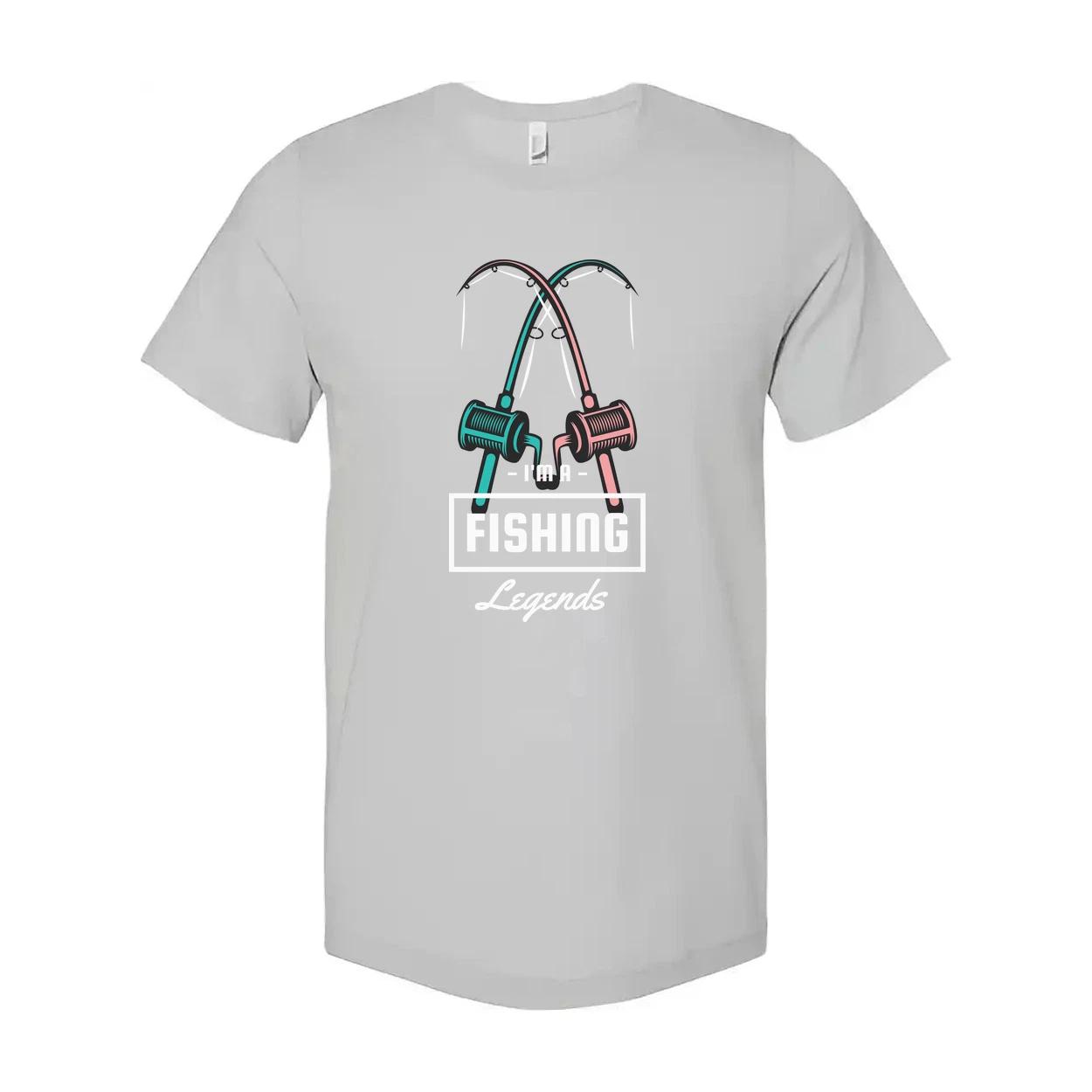 Unisex Fishing Legends Graphic T Shirt 4XL