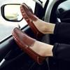 2024 Summer Hollow Out Luxury Mens Driving Shoes Breathable Loafers Men Casual Shoes Leather Man Moccasins Slip On Flats