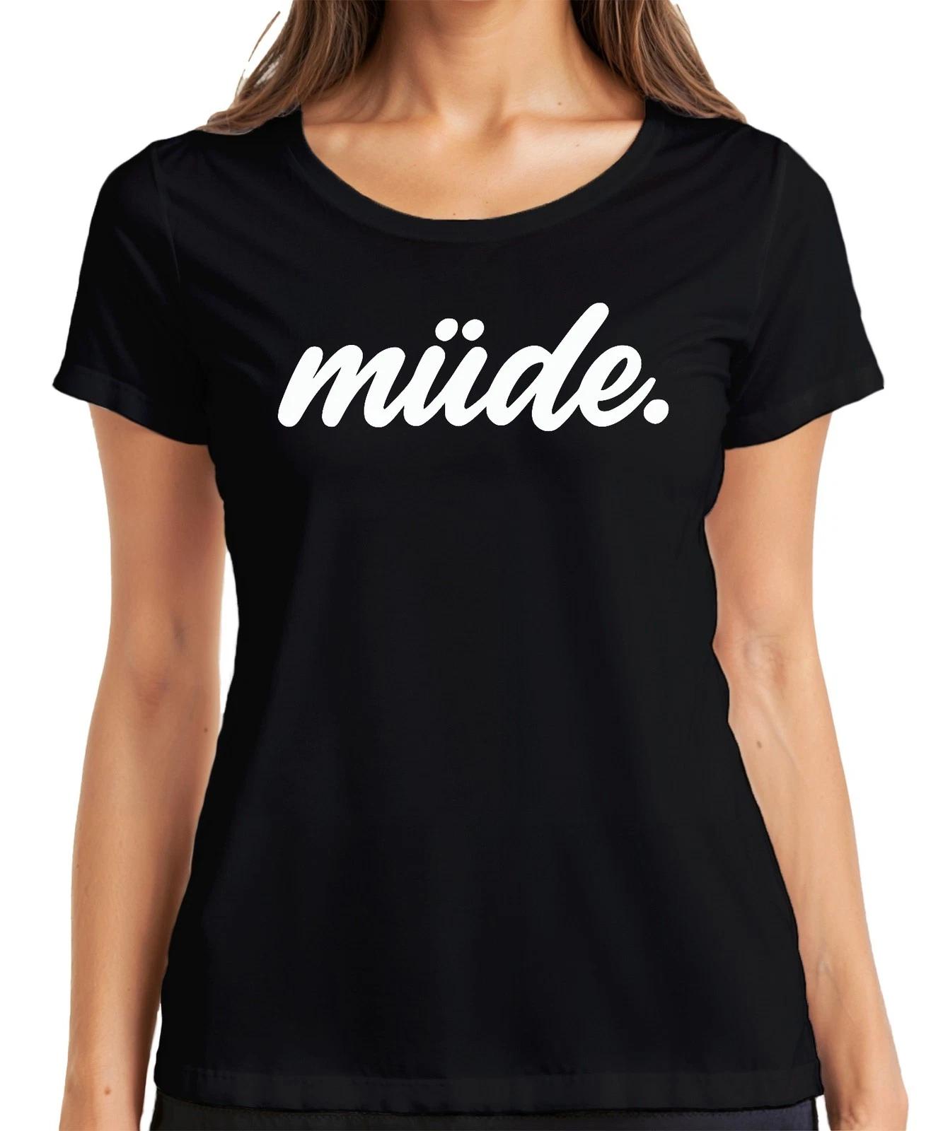müde. Spruch Kaffeeliebe Homeoffice Schlafmütze sarkastisch mama Damen T-Shirt XXXXL