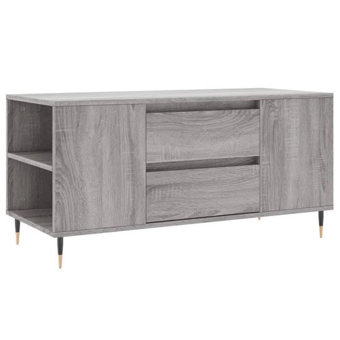 VidaXL Coffee Table Sonoma Grey 102x44.5x50 Cm Engineered Wood 830994
