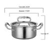 Lefanjie 304 Stainless Steel Mini Hot Pot