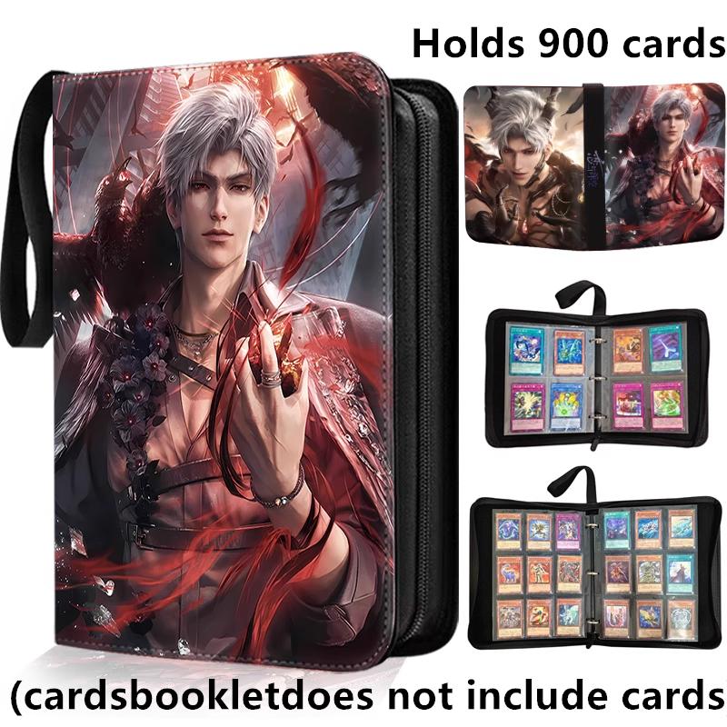 400/900pcs Love and Deep Space Card Album Book Folder 4/9 Card Slots Collections Zipper Double Pocket Card Binder Holder
