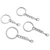 Iron Flat Ring Keychain Hanging Lobster Buckle Chain Buckles Connector For DIY Jewelry Making