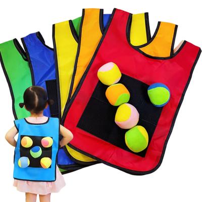 Klebrige Weste Ballspielzeug Kinder Outdoor Sportspielzeug Körperliche Übung Spiel Requisiten Eltern-Kind-Interaktion Sicher für Kinder Geschenke TMZ