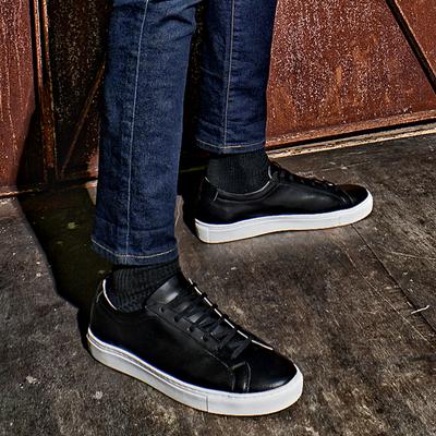 [Miami Project] MF 1291 Ruddleham Low Natural Cowhide Sneakers Vanta Black [1291] [Shipped from Korea] 100% Authentic