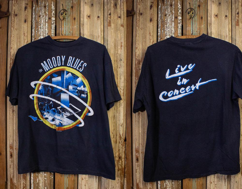 Vintage Moody Blues Concert T Shirt 1986 Black L