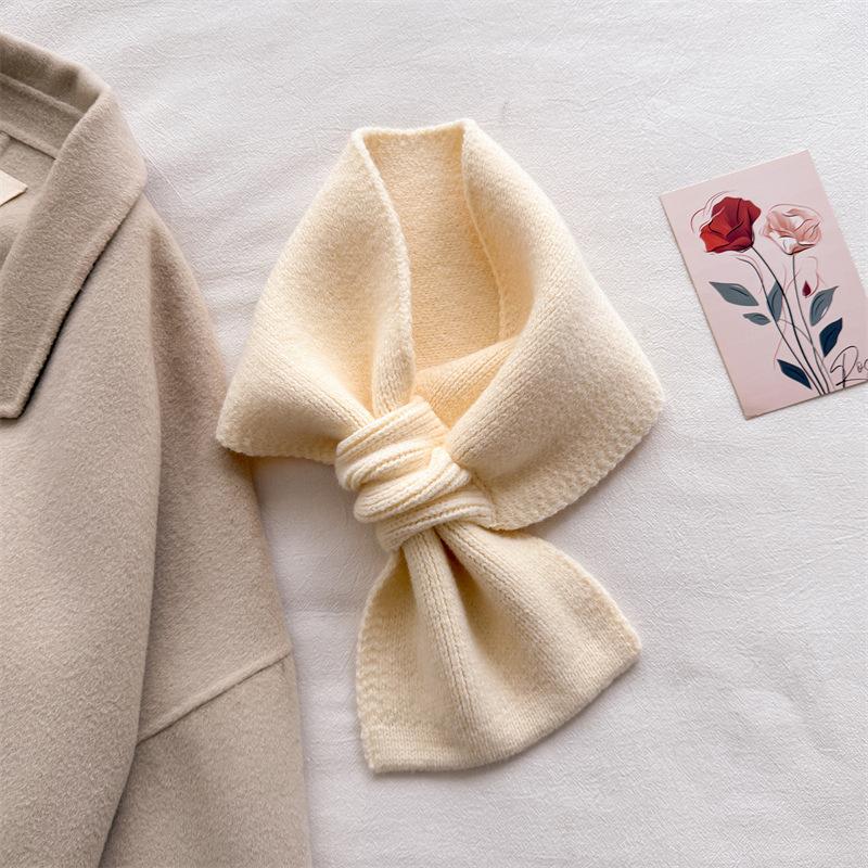 Luxury Neck Warmer Scarf For Women Men Winter Knitting Tassel Pashmina Shawl Faux Cashmere Warps Autumn Warm Elegant Blanket