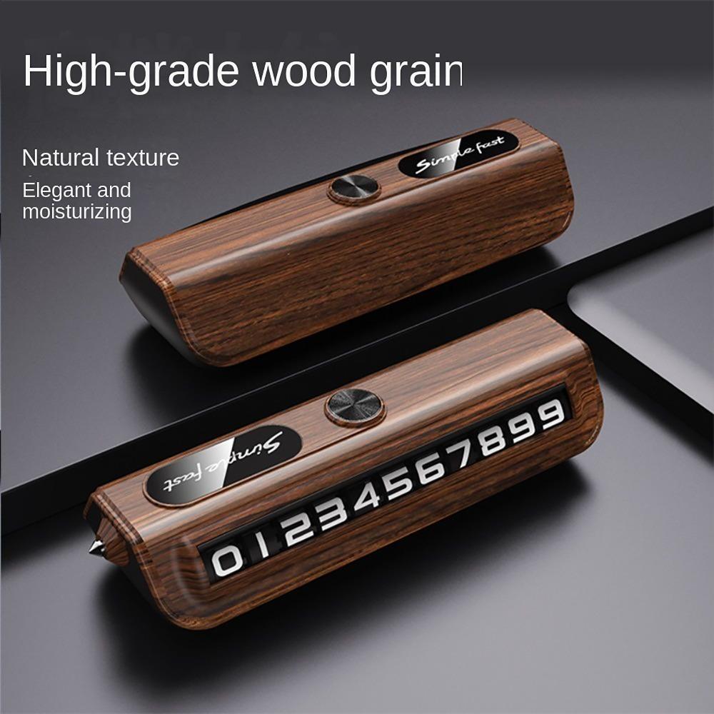 Roller Dial Phone Number Plate with Window Breaker Temporary Parking Card  For Car