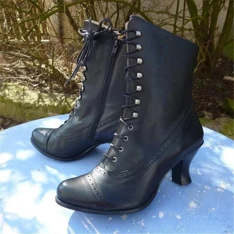 Women's shoes, short and thick ankle boots, women's boots