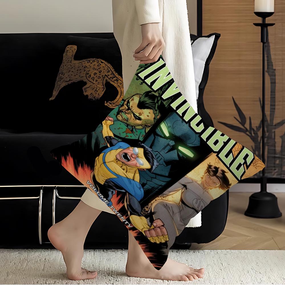 I-Invincible Cartoon Pillow Gift Home Office Decoration Pillow Bedroom Sofa Car Cushion CoverPillow Case