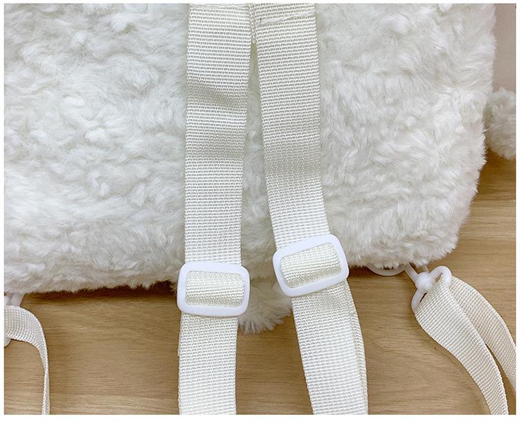 2025 Soft Girl Plush Sheep Backpack - Cute Cartoon Doll, Versatile for College JK