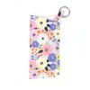 With Keyring Sunglasses Pouch PU Leather SunGlasses Holder Hanging Sunglasses  Eyewear Accessories