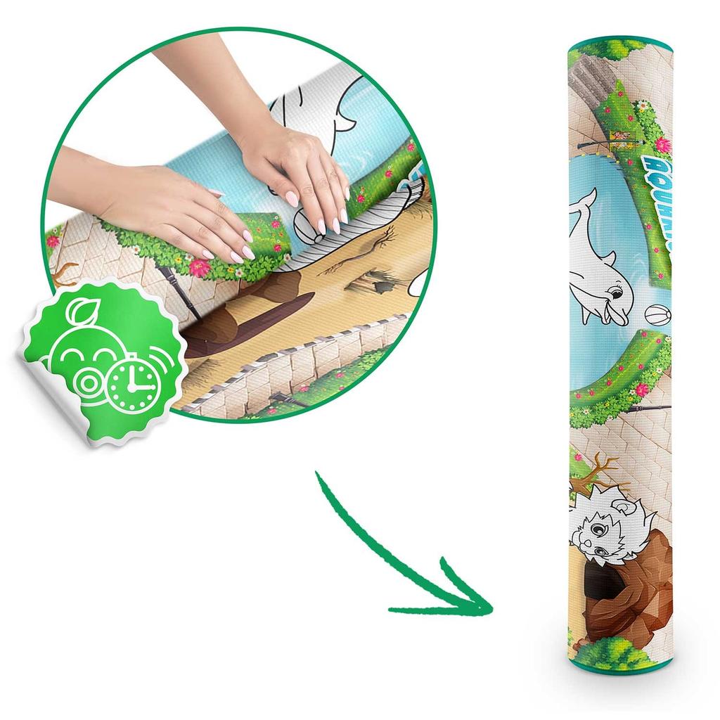 Ricokids Rk-344 Foam Mat For Coloring, Rolled, 120 X 90 X 0.3 Cm