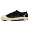 Men's Spring Korean-Style Canvas Shoes: Trendy, Versatile, Low-Top, Flat-Soled, Lace-Up, Comfortable, Casual Skate Sneakers.