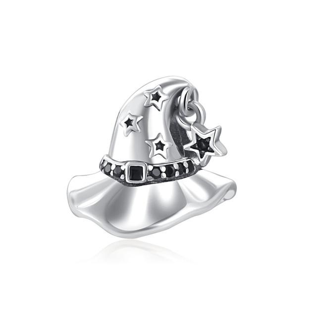 2022 New 925 Sterling Silver Enamel Moon Blue Pink Ribbon Diy Bead Fit Original Fashion Charms Bracelet Jewelry Women Acessories