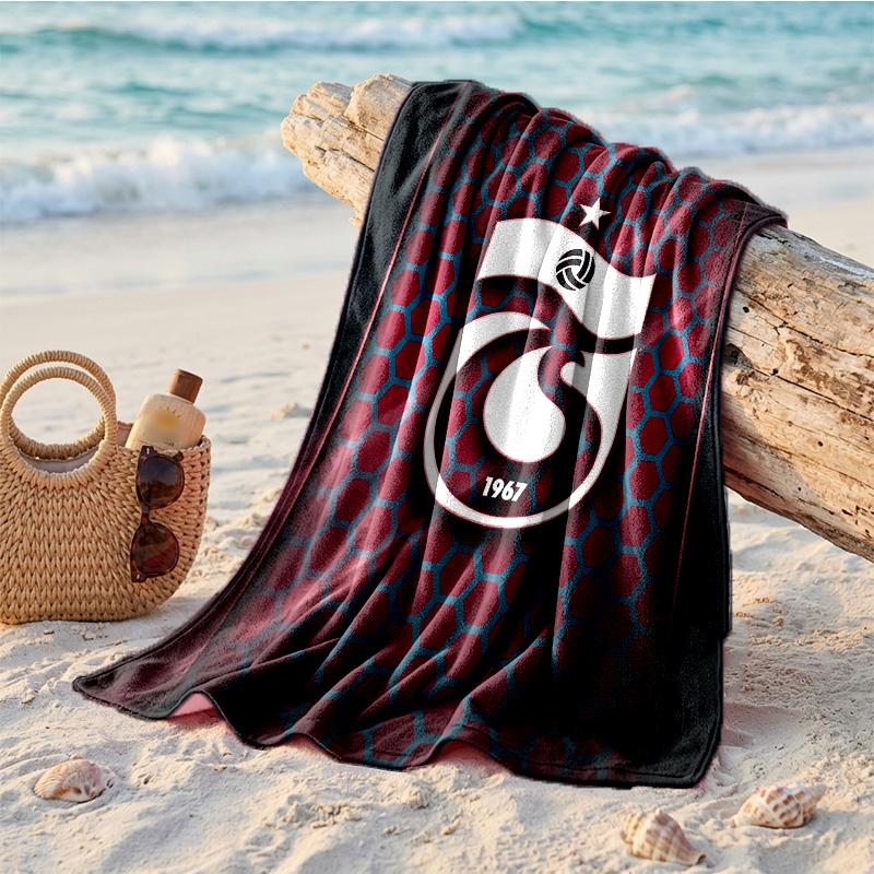 Trabzonspor FC Print Mikrofaser Strandtuch Schnelltrocknend Saugfähig Großes Handtuch für Strand Schwimmen Reisen