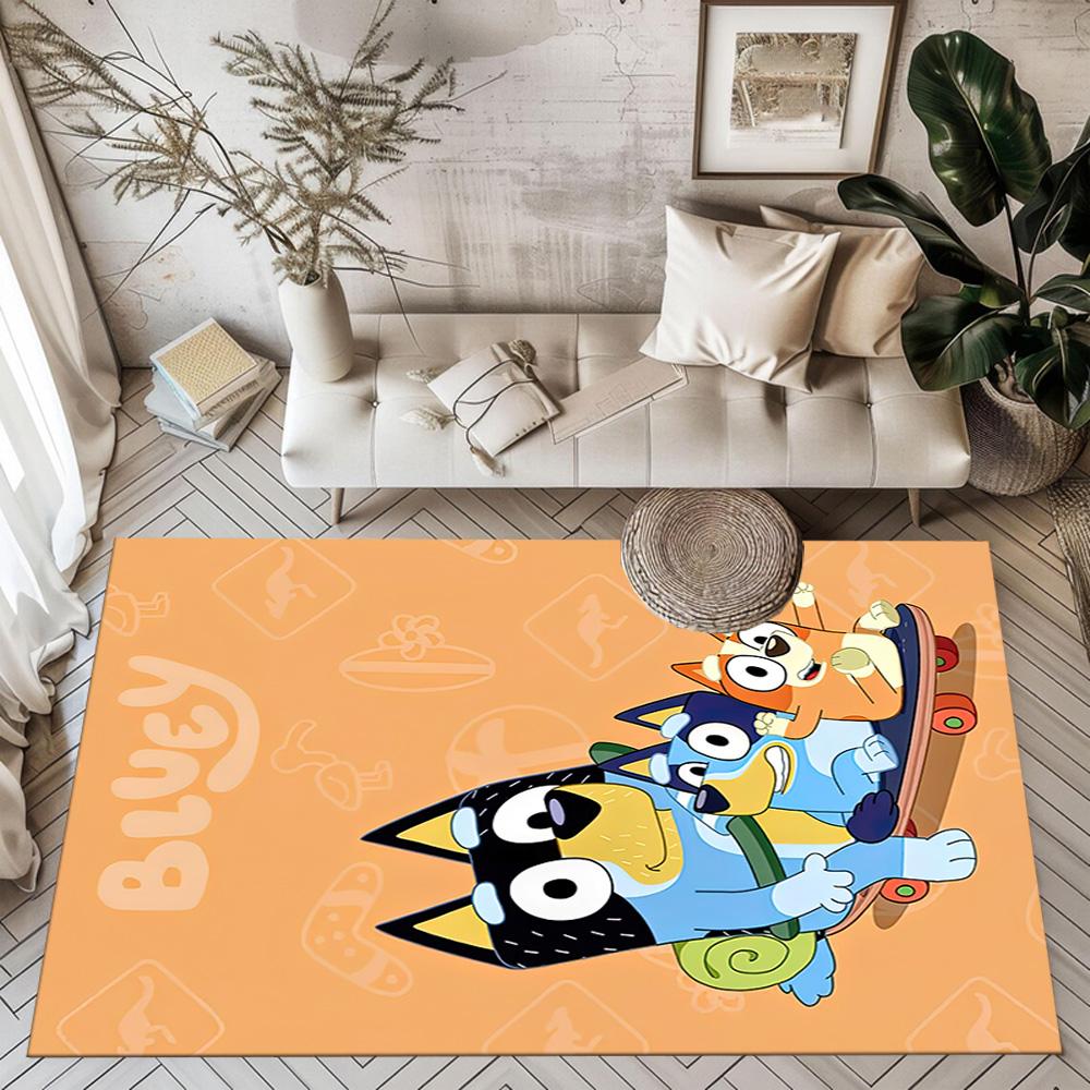 I tappeti quadrati Bluey Family Adventure sono un'ottima scelta per soggiorni, camere da letto, decorazioni per la casa e come regali.