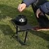 Compact Lightweight Build Portable Canvas Seat X Frame Outdoor Foldable Stool  Outdoor Use