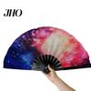 Folding Fan Sturdy Bone Exquisite Pattern Bright Color Performance Glow in The Dark Festival Party Supply Large Hand