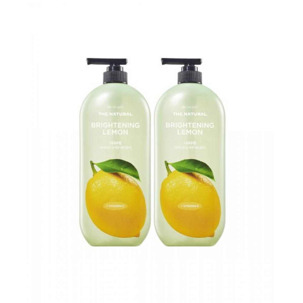 OntheBody Natural Body Wash Lemon Scent 900g X2 NONE