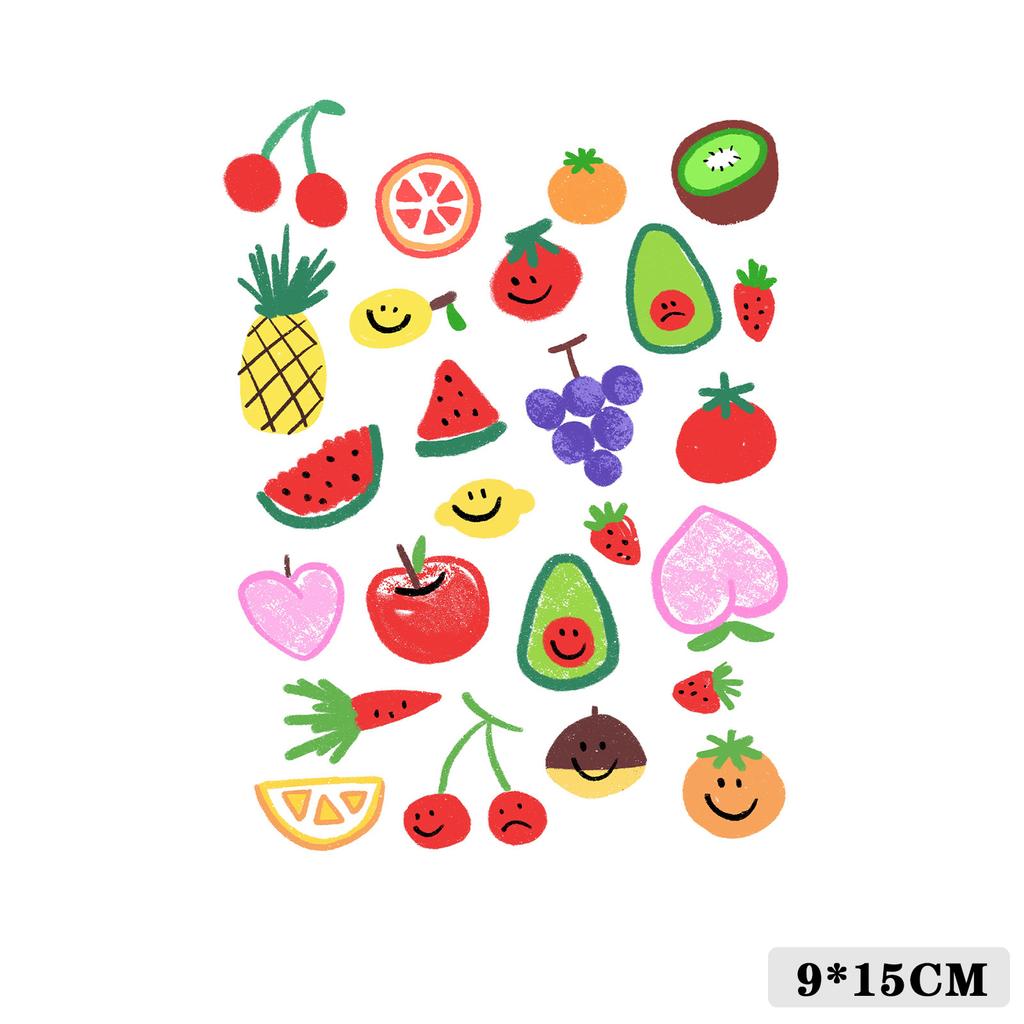 Cartoon Kids Dinosaur Mermaid Fruit Flower Animal Robot Finger Arm Tattoo Sticker