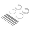 16 Pcs Bracelet Blank Adjustable DIY Openings 304 Stainless Steel Cuff Bangle Blank Bracelet Bending Bar