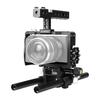 Andoer Professional Video Cage Rig Kit Film Making System w  15mm Rod Accessory Replacement for Sony A6000 A6300 A6500