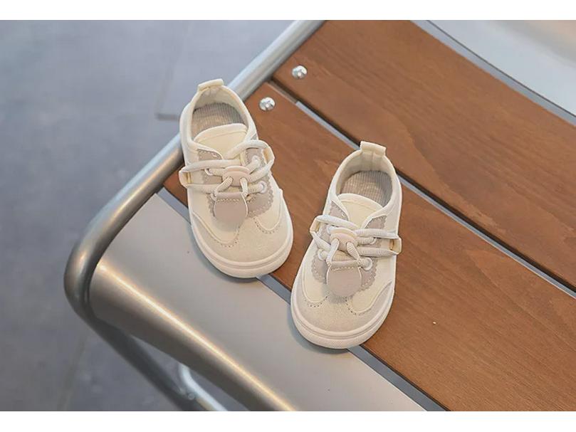 Solid Soft Sole Canvas Slip-On Shoes for Toddlers