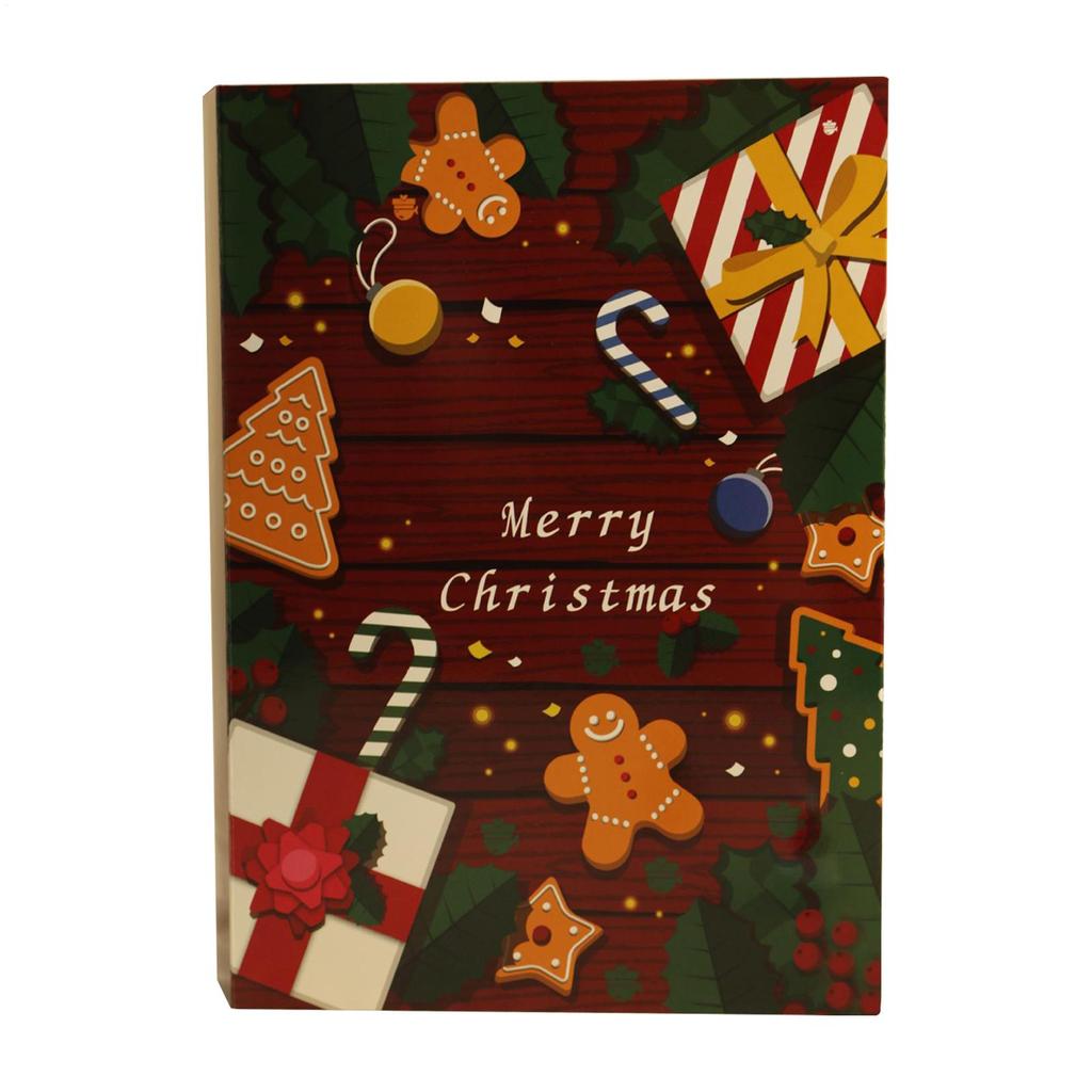 Christmas Advent Filling Box 24-Day Fillable Reusable Kids Christmas Countdown Calendar for Birthdays Valentine's Day Children