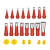Completes 22Piece Caulking Toolkit with Detachable Nozzles Fit for Home Decoration and Sealing Needs Even Sealant Spread