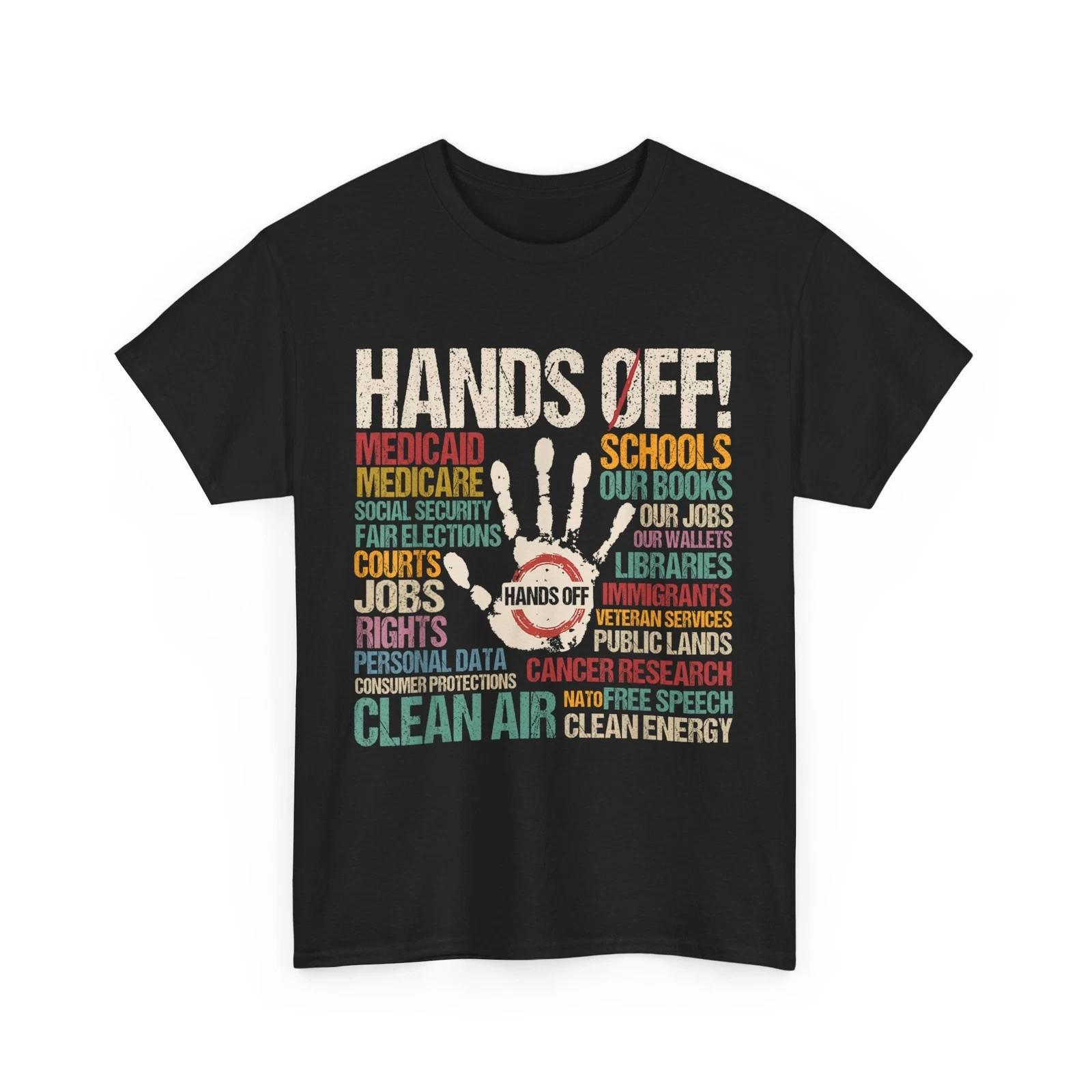 Resist Resistance Hands Off Protest Women Men Vintage Shirt XL