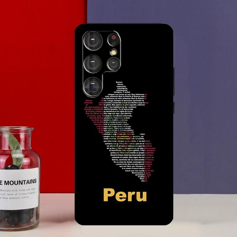 Peru Flag Case For Samsung Galaxy S21 S22 S23 Ultra Plus S8 S9 S10 Note 10 20 Ultra S21 FE S20 FE Cover
