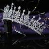 High-end Bridal Tiaras Copper Alloy Cubic Zircon Wedding Hair Accessories Hairband Shining Crystal Crowns BC5680