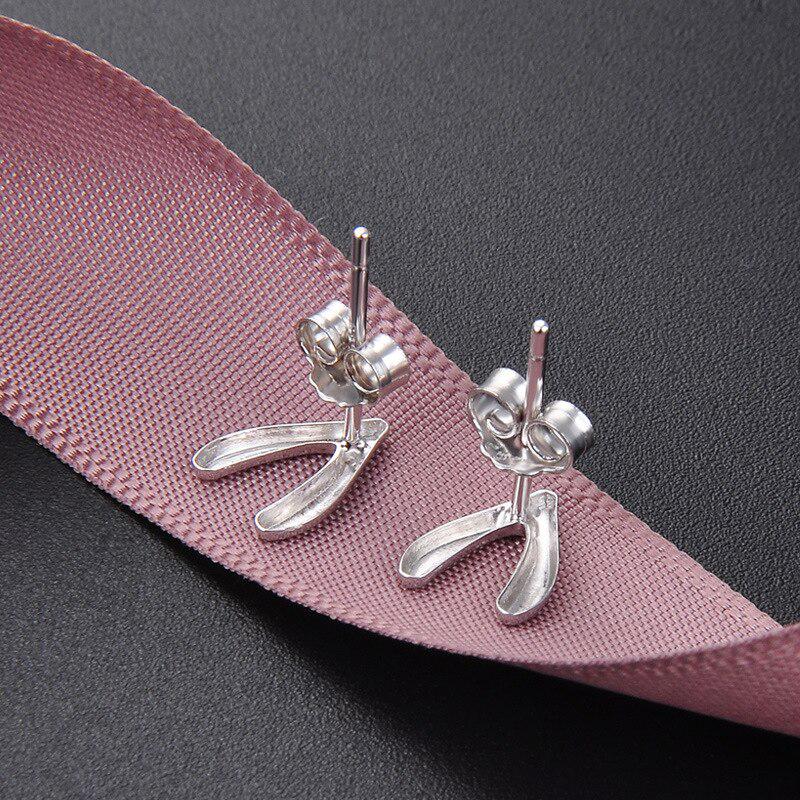 Tancise Cercei tip V cu literă din argint pentru femei Bijuterii de modă Cadouri pentru petreceri de nuntă Cercei