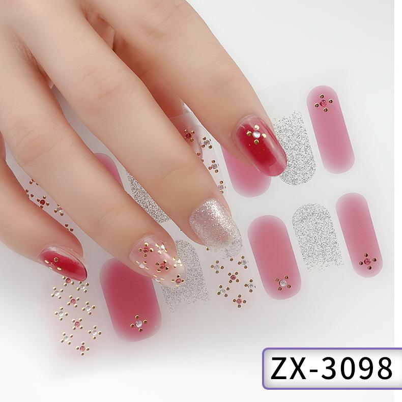 Three-dimensional Waterproof No-bake Gel Nail Varnish Film All Stick Japanese and Korean Wind Spring and Summer Nail Film Paper Nail Film Paper